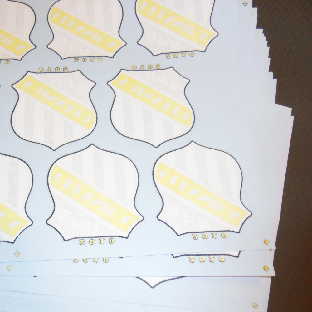 Gotowe arkusze z transferami do wgrzania w odzież